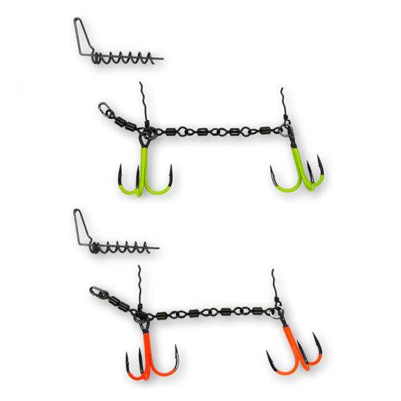 Pikecraft 4-Swivel Stinger Kit XL 2/0 UV i gruppen Kroker Og Terminal Takkel / Stingere Og Stingertilbehør / Stingere hos Sportfiskeprylar.se (PIKECRAFT1073r)
