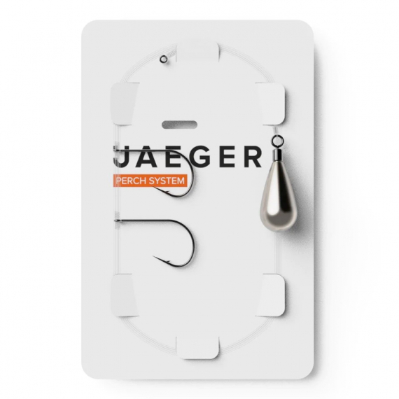Jaeger Drop-Shot Rig (2 Hooks) i gruppen Kroker Og Terminal Takkel / Ferdiglagde Rigger / Ferdiglagde Abbor-Fortommer hos Sportfiskeprylar.se (PRC-DRO-1)
