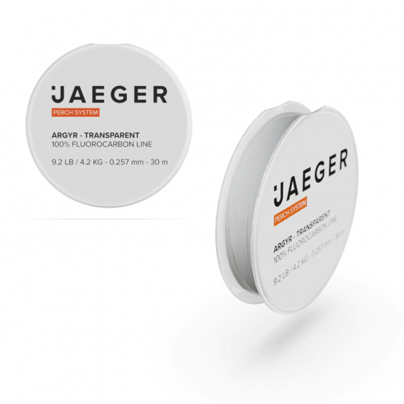 Jaeger Fluorocarbon Argyr 30m 4.2kg - 0.257mm i gruppen Kroker Og Terminal Takkel / Ledere Og Fortommsmaterialer / Fortommsmaterialer / Fortommsmateriale Fluorokarbon hos Sportfiskeprylar.se (PRC-LFC-01-1)
