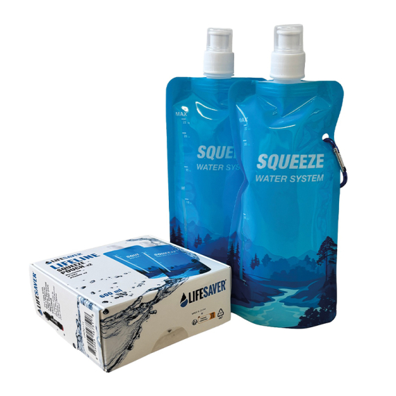 LifeSaver Lifeline Squeeze Pouch 2 pack i gruppen Outdoor / Annet Utendørs Utstyr / Water Filters & Purifiers hos Sportfiskeprylar.se (PRD0171)
