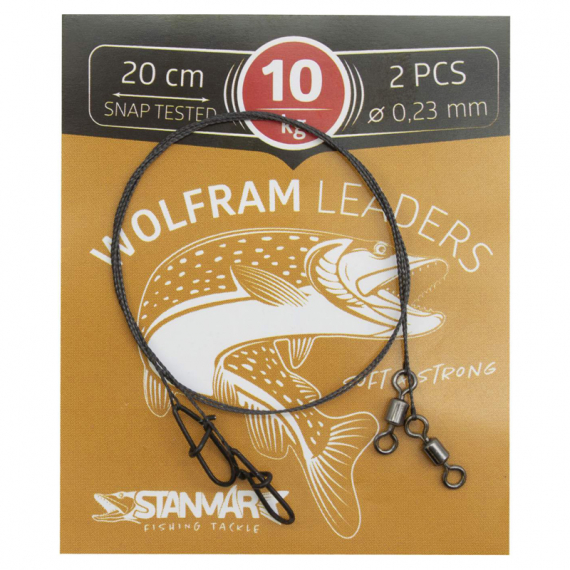 Stan-mar Wolfram Leaders DL (2-pack) i gruppen Kroker Og Terminal Takkel / Ledere Og Fortommsmaterialer / Ferdiglagde Fortommer / Stål Og Wire Fortommer hos Sportfiskeprylar.se (PWDR1510r)