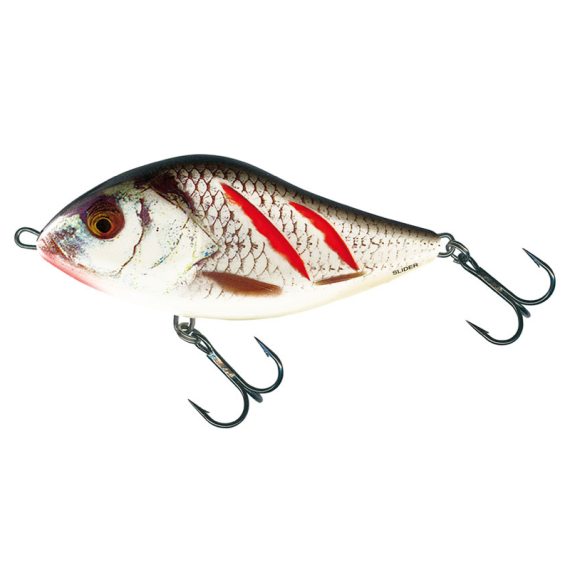 Salmo Slider 12cm, 70g Sinking - Wounded Real Grey Shiner i gruppen Sluker / Jerkbait hos Sportfiskeprylar.se (QSD040)