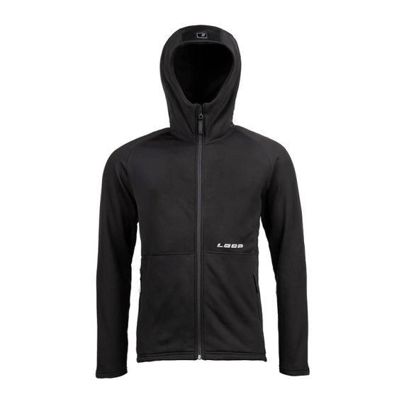 Loop Rosto 2.0 Full Zip Hoodie Soft Black i gruppen Klær Og Fottøy / Klær / Gensere / Hettegensere hos Sportfiskeprylar.se (R2FZHB-2XLr)