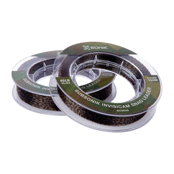 Sonik Subsonik Invisicam Snag Leader i gruppen Kroker Og Terminal Takkel / Ledere Og Fortommsmaterialer / Fortommsmaterialer / Fortommsmateriale Monofilament hos Sportfiskeprylar.se (RC0049r)