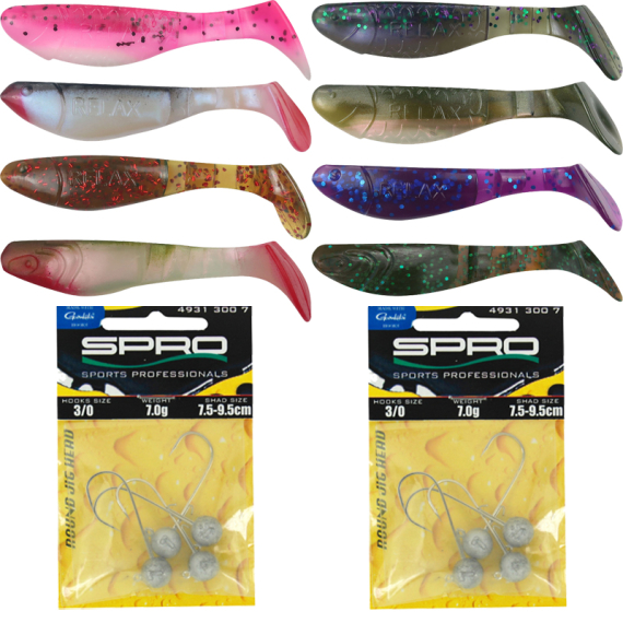 Relax Kopyto Perch Set i gruppen Sluker / Sluksett / Abbor Baitssett hos Sportfiskeprylar.se (RELAXJIGGSET)