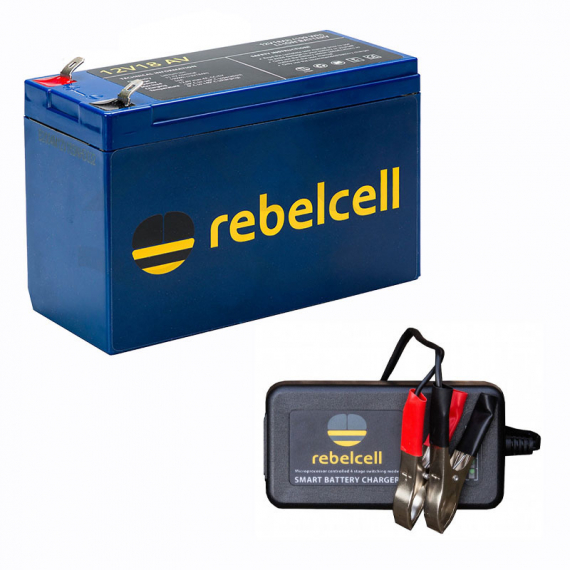 Rebelcell Ultimate 12V18 Med Laddare 12.6V4A Li-ion i gruppen Båtelektronikk / Batterier Og Ladere / Batterier / Lithiumbatterier hos Sportfiskeprylar.se (REU12VCHARGE1)