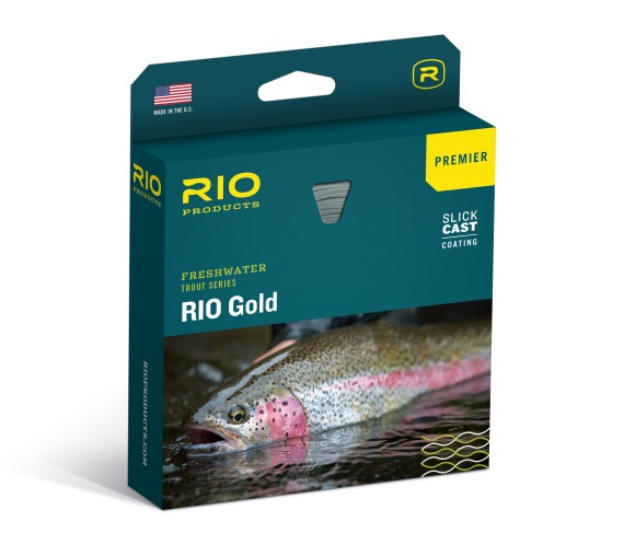 RIO Premier Gold Fly Line Float Moss/Gold i gruppen Fiskemetoder / Fluefiske / Skyteliner / Enhåndssnøre hos Sportfiskeprylar.se (RP19230r)