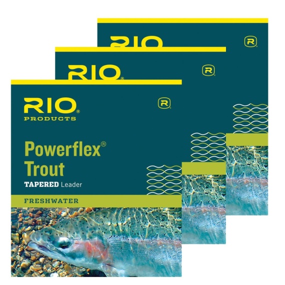 Rio Powerflex TroutLeader 12ft 3-pack i gruppen Fiskemetoder / Fluefiske / Fluefortomm / Ferdiglagde Fluefortommer / Tappert Fortomm hos Sportfiskeprylar.se (RP24051r)