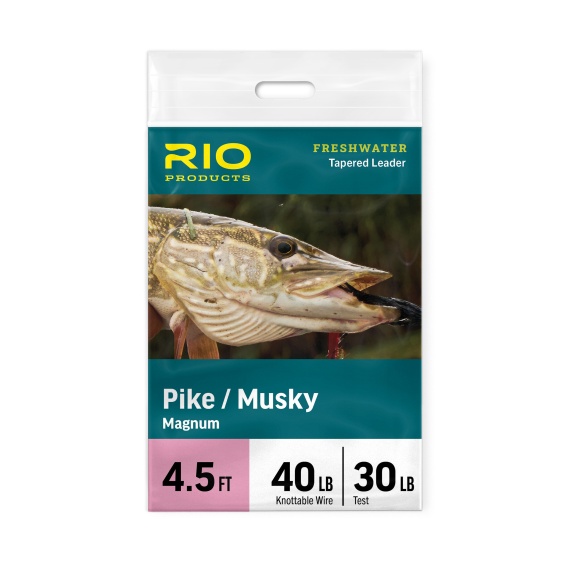 Rio Pike/Musky Stealth Leader 6ft i gruppen Fiskemetoder / Fluefiske / Fluefortomm / Ferdiglagde Fluefortommer / Tappert Fortomm hos Sportfiskeprylar.se (RP24668r)