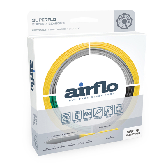 Airflo Ridge 2.0 Sniper 4 Season S5/S7 i gruppen Snører / Skyteliner / Enhåndssnøre hos Sportfiskeprylar.se (RSF-SN4-WF8S5-S7-BL-SBr)
