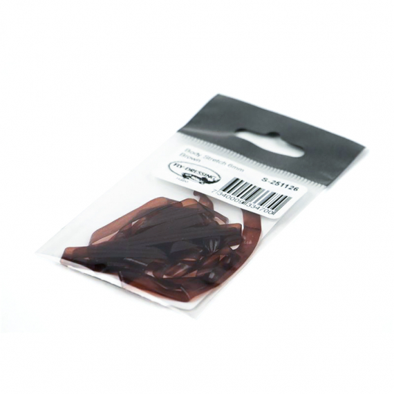 Body Strech 4mm - Brown i gruppen Kroker Og Terminal Takkel / Flue Binding / Fluebindingsmateriale / Andre Syntetiske Materialer hos Sportfiskeprylar.se (S-251124)