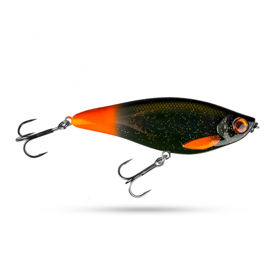 Scout Swimmer 12,5cm 67g Slow Sink - Motoroil Hottail i gruppen Sluker / Swimbaits / Hard Swimbait hos Sportfiskeprylar.se (SCSWSS125-21)