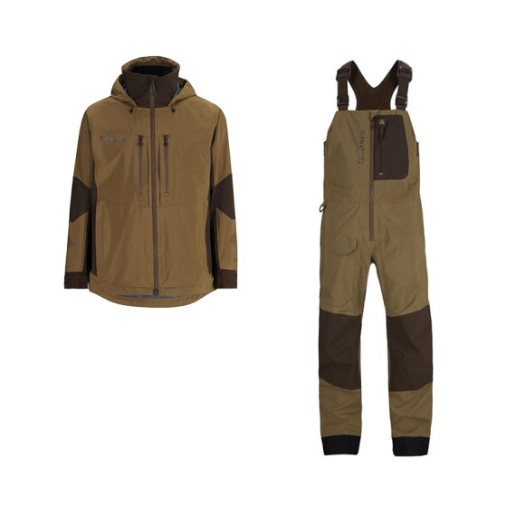 Simms Pro Dry Bibs and Jacket Driftwood/Black i gruppen Klær Og Fottøy / Klær / Fiskedress hos Sportfiskeprylar.se (SIMMSPRODRYSET2025)