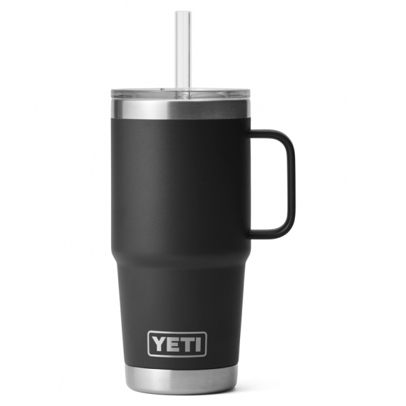 Yeti Rambler 25 Oz Straw Mug - Black i gruppen Outdoor / Feltkjøkken Og Redskaper / Termoser / Termoskopper hos Sportfiskeprylar.se (SKU-0326-BLK)