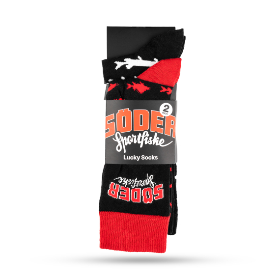 Söder Lucky Socks 41-46 2-pack i gruppen Klær Og Fottøy / Klær / Mellomlag Og Undertøy / Sokker hos Sportfiskeprylar.se (SLS24146)