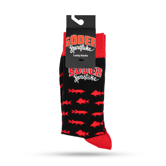 Söder Lucky Socks Cotton Red Tiger 41-46 1-pack i gruppen Klær Og Fottøy / Klær / Mellomlag Og Undertøy / Sokker hos Sportfiskeprylar.se (SLSRT4146)