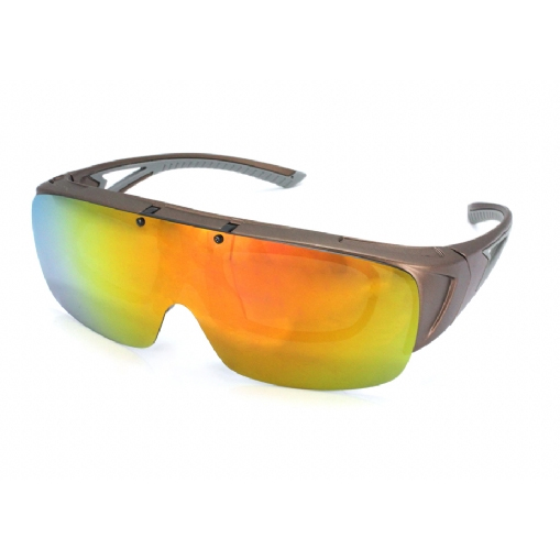 Spoon Fitover Flip-Up - Brown/Red Mirror i gruppen Klær Og Fottøy / Briller / Polaroid Briller hos Sportfiskeprylar.se (SPEFLU04)