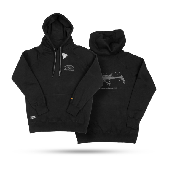 SQRTN x Söder Sportfiske Scout Shad Hoodie, Black i gruppen Klær Og Fottøy / Klær / Gensere / Hettegensere hos Sportfiskeprylar.se (SQSS-003-Sr)