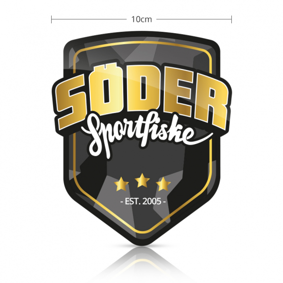 Söder Sticker Shield - Gold i gruppen Annen / Klistremerker Og Dekaler hos Sportfiskeprylar.se (SSS-GOLD)