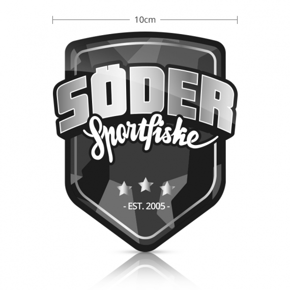 Söder Sticker Shield - Silver i gruppen Annen / Klistremerker Og Dekaler hos Sportfiskeprylar.se (SSS-SILVER)