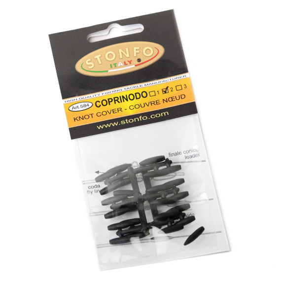 Knot Cover #2 - Black i gruppen Snører / Skyteliner / Fluesnøre Tilbehør hos Sportfiskeprylar.se (ST-584-2B)