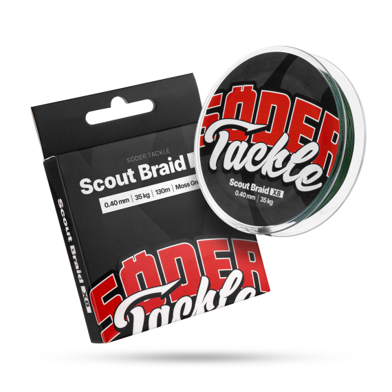 Söder Tackle Scout Braid x8 130m Moss Green i gruppen Snører / Multifilament hos Sportfiskeprylar.se (ST-BX8MG08r)