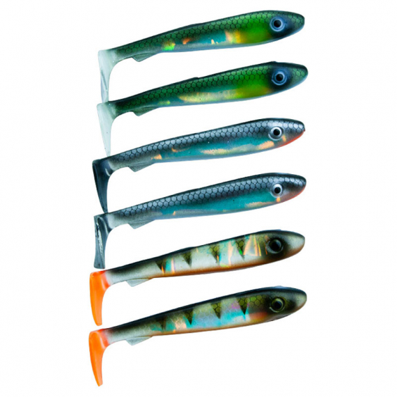 Svartzonker McRubber Bass 8cm (6-pack) i gruppen Sluker / Softbaits / Abbor Softbaits Og Gjørs Softbaits hos Sportfiskeprylar.se (SZ100153r)