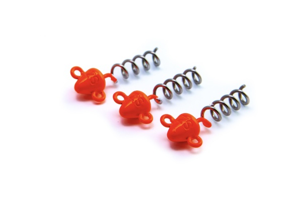 Svartzonker Screw-in-head Fl. Orange (3-pack) i gruppen Kroker Og Terminal Takkel / Jigghode / Screw In Hoder hos Sportfiskeprylar.se (SZ104305r)