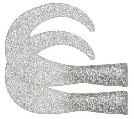 SvartZonker BigTail Junior C6 Silver Glitter 2-pack i gruppen Sluker / Softbaits / Ekstra Haler Og Curlytails hos Sportfiskeprylar.se (SZ106306)