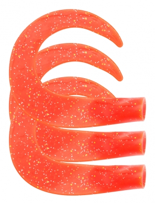 SvartZonker Glide Tail C13 Hot Fl.Red 3-pack i gruppen Sluker / Softbaits / Ekstra Haler Og Curlytails hos Sportfiskeprylar.se (SZ106413)