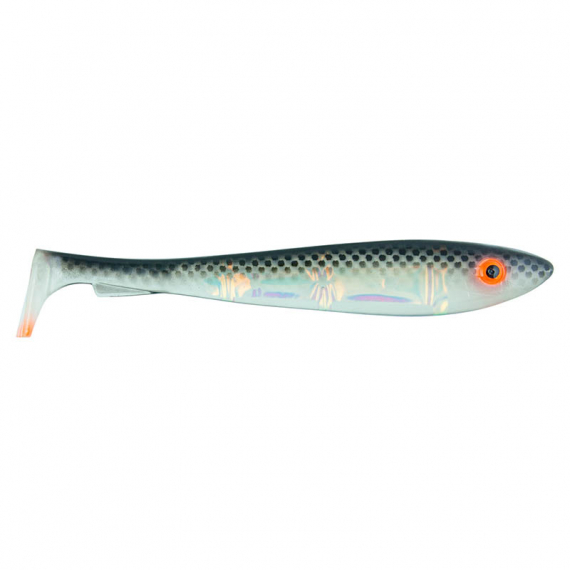 SvartZonker McRubber Flash Shad 23cm (2-pack) - UV Black Back i gruppen Sluker / Softbaits / Gjedde Softbaits hos Sportfiskeprylar.se (SZ111101)