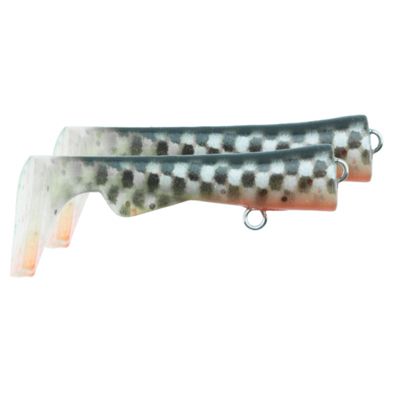 Svartzonker Ugly Louis Junior Paddle Tail (2pcs) - Smokey i gruppen Sluker / Ekstra Paddletails hos Sportfiskeprylar.se (SZ115155)