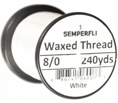 Semperfli Waxed Thread 8/0 - Black i gruppen Kroker Og Terminal Takkel / Flue Binding / Fluebindingsmateriale / Bindetråd hos Sportfiskeprylar.se (Sem-0400-2000r)