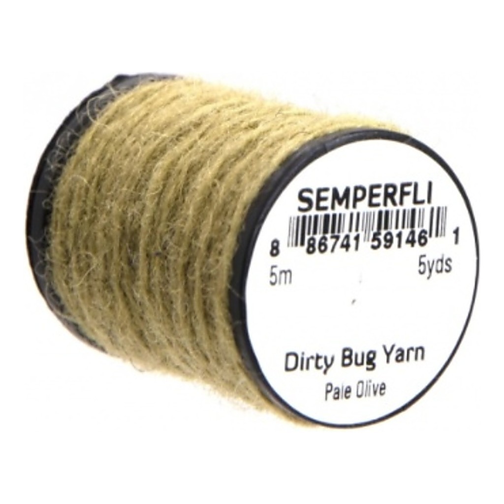 Semperfli Dirty Bug Yarn - Pale Olive i gruppen Kroker Og Terminal Takkel / Flue Binding / Fluebindingsmateriale / Yarn Og Chenille hos Sportfiskeprylar.se (Sem-0950-1209)