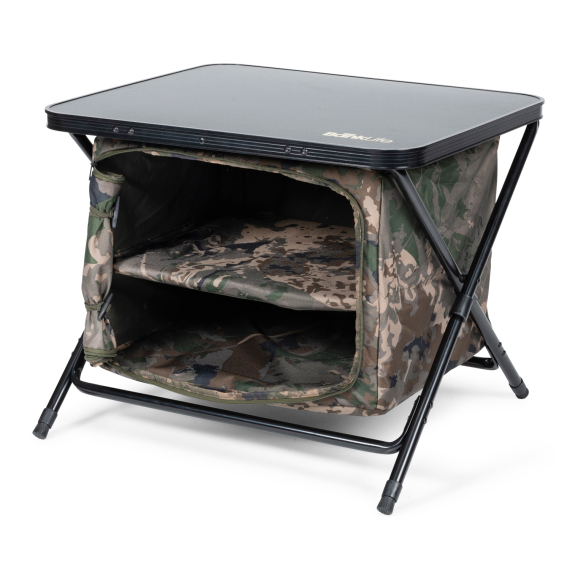 Nash Bank Life Bedside Station Camo i gruppen Outdoor / Telt Og Teltinnredning / Stoler Og Bord / Tabeller hos Sportfiskeprylar.se (T1232r)