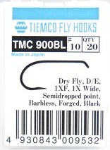 Tiemco 900BL Barbless 20-pack i gruppen Kroker Og Terminal Takkel / Kroker / Fluebindings Kroker hos Sportfiskeprylar.se (T900BL-10r)