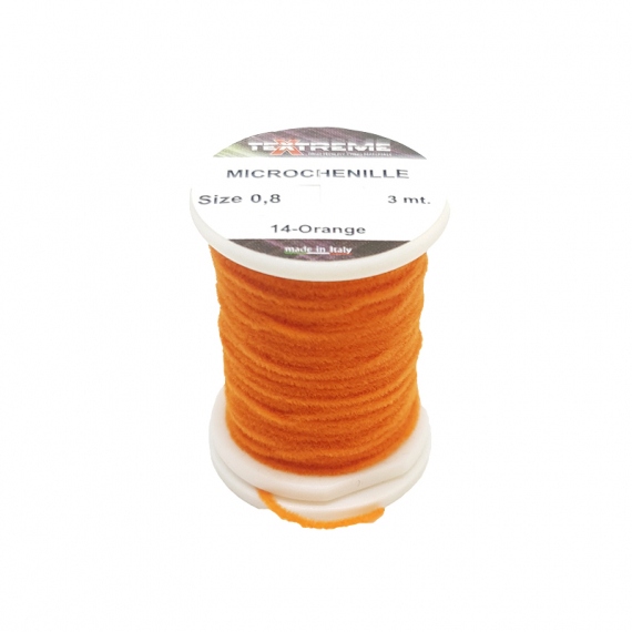 Micro Chenille 0,8mm - Orange i gruppen Kroker Og Terminal Takkel / Flue Binding / Fluebindingsmateriale / Yarn Og Chenille hos Sportfiskeprylar.se (TE-SMC-14)