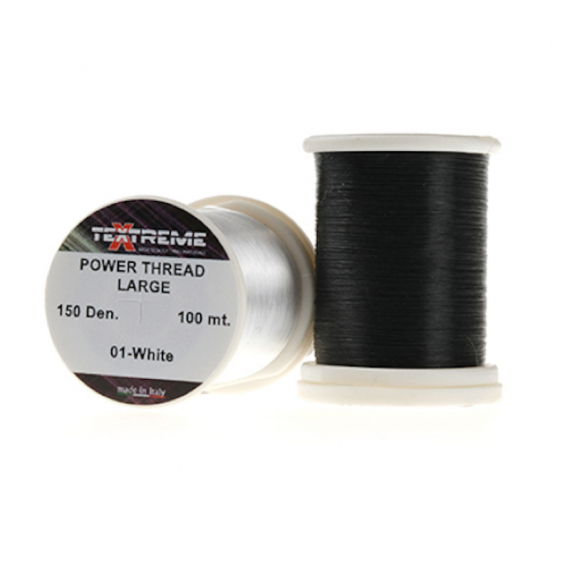 Power Thread 100m, Black i gruppen Kroker Og Terminal Takkel / Flue Binding / Fluebindingsmateriale / Bindetråd hos Sportfiskeprylar.se (TE-SPTEX-02r)