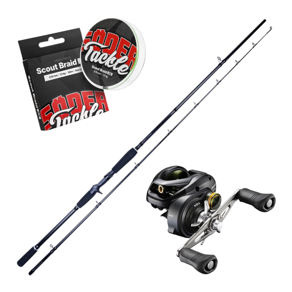 SvartZonker Black Series The Horizon & Curado Casting Combo 8\'4\'\' 50-160g i gruppen Kombinasjoner / Kaste Kombinasjoner / Spinnfiskesett Gjedde hos Sportfiskeprylar.se (THEHORIZONCURADO)