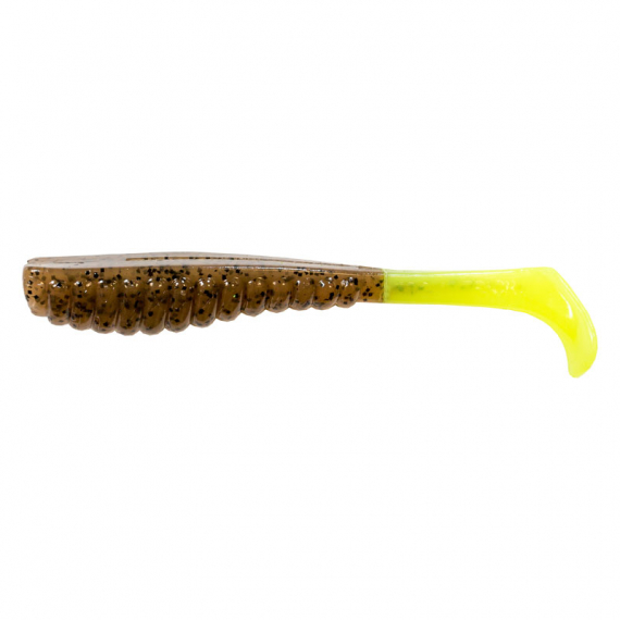 Z-man Swimmin\' Trout Trick 3.5\'\' - Pumpkin/Chartreuse Tail 6pk i gruppen Sluker / Softbaits / Abbor Softbaits Og Gjørs Softbaits hos Sportfiskeprylar.se (TTPT-48PK6)