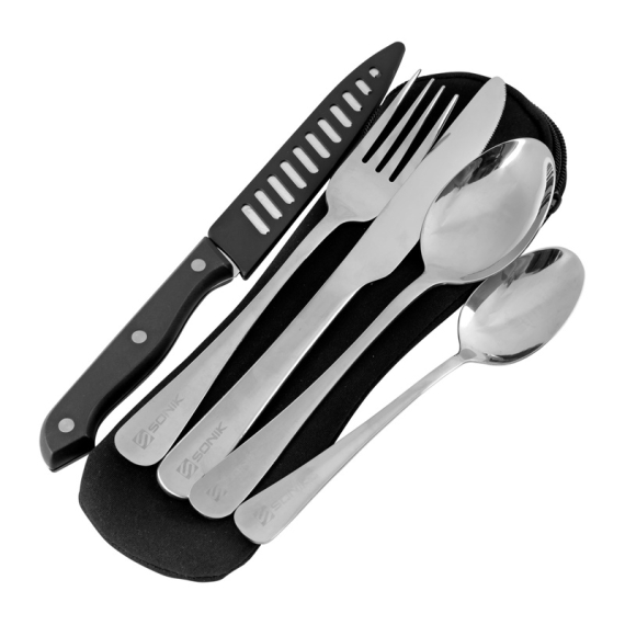 Sonik Sizzla Cutlery Set i gruppen Outdoor / Feltkjøkken Og Redskaper / Bestikk Og Tilbehør hos Sportfiskeprylar.se (UC0015)