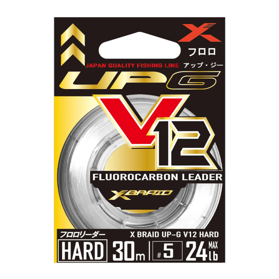 YGK Up-G Leader V12 Hard Flourocarbon Leader i gruppen Kroker Og Terminal Takkel / Ledere Og Fortommsmaterialer / Fortommsmaterialer / Fortommsmateriale Fluorokarbon hos Sportfiskeprylar.se (UPGLEADERV12HARD30M-7.0r)