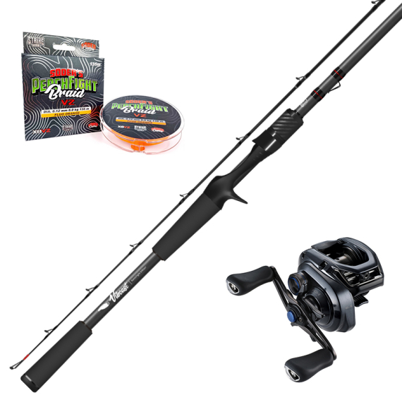 PerchFight V2 - Vibcast 7\'8\'\' 5-30g SLX MGL Combo Left i gruppen Kombinasjoner / Kaste Kombinasjoner / Kastesett Abbor hos Sportfiskeprylar.se (V2SLXMGCOMBO)