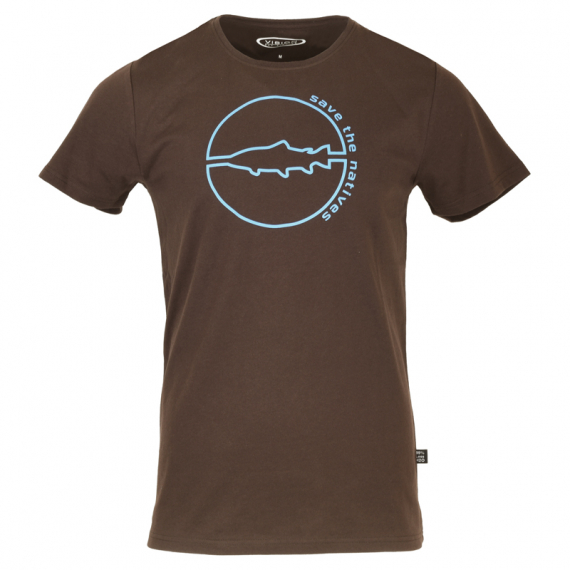 Vision Save The Natives T-shirt, Brown i gruppen Klær Og Fottøy / Klær / T-Skjorte hos Sportfiskeprylar.se (V3031-Mr)
