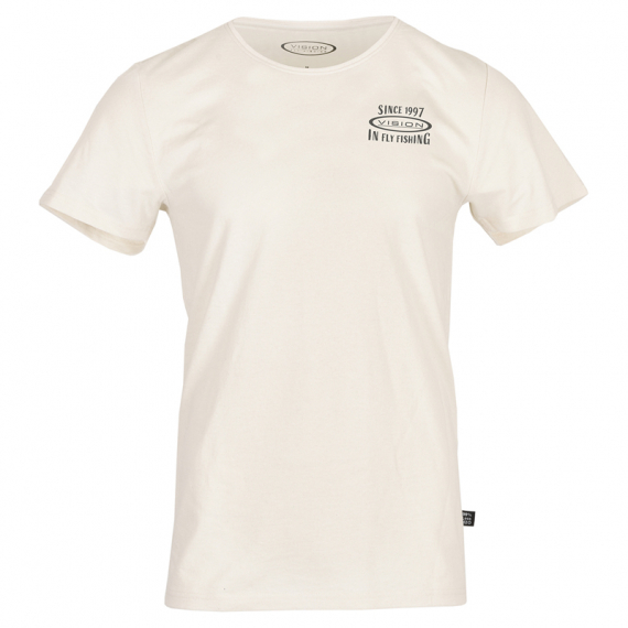 Vision Retro T-shirt, Ecru i gruppen Klær Og Fottøy / Klær / T-Skjorte hos Sportfiskeprylar.se (V3034-Mr)