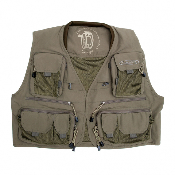 Vision Caribou Fly Fishing Vest, Green S i gruppen Klær Og Fottøy / Klær / Vester / Fiskevest hos Sportfiskeprylar.se (V3367-S)
