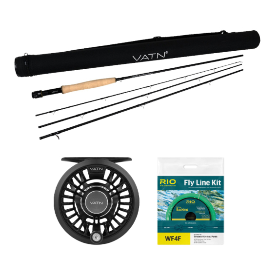 VATN M1 / Rio Mainstream Flugset - 9\' #6 i gruppen Kombinasjoner / Fluefiske Kombinasjoner / Enhånds fluefiskesett hos Sportfiskeprylar.se (VATNST962026RIOMAIN)