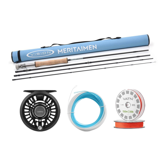 Vision Meritaimen Coastal+ Flugset - 9\' #7 i gruppen Kombinasjoner / Fluefiske Kombinasjoner / Enhånds fluefiskesett hos Sportfiskeprylar.se (VMT49072026COASTAL)