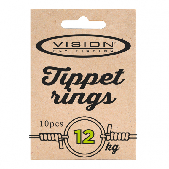Vision Tippet Rings, Small 12kg test i gruppen Kroker Og Terminal Takkel / Ledere Og Fortommsmaterialer / Fortommsmaterialer / Fortommsmateriale Fluefiske hos Sportfiskeprylar.se (VTR)
