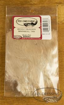 Wolly Bugger Marabou - Tan i gruppen Kroker Og Terminal Takkel / Flue Binding / Fluebindingsmateriale / Fjær Og Nakke hos Sportfiskeprylar.se (W-MW041)